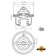 Термостат Fiat Sedici 1.6 16V 06-14/Suzuki Grand Vitara 1.6-2.4 98- (82°)