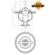 Термостат NRF 725176 для Mitsubishi L200 2.5D 2005-2015, Renault Espace 3.0dCi 2005- (82°C)