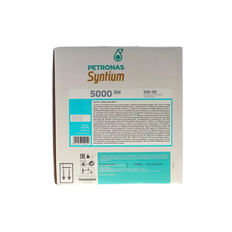 Олива 5W30 SYNTIUM 5000 RN (20L) (RN 0720/MB 226.51) (ACEA C4) упаковка BiB (з-на на 71239RY1EU)