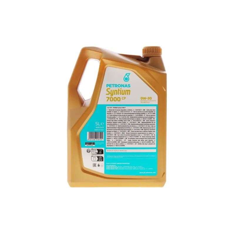 Моторна олива PETRONAS SYNTIUM 7000 CP 0W-30 (5L) PSA B71 2312 ACEA C2 70701M12EU