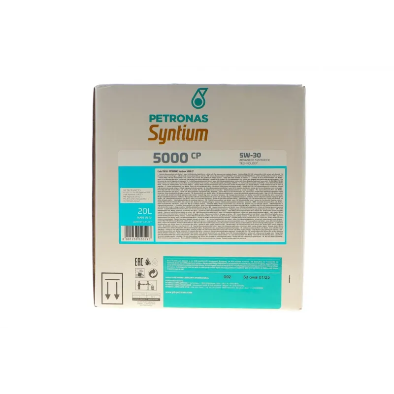 Олива 5W30 SYNTIUM 5000 CP (20L) (MB229.51/MB229.52/MB226.52/Renault RN17/PSA B71 2290) (з-на на 71233RY1EU)