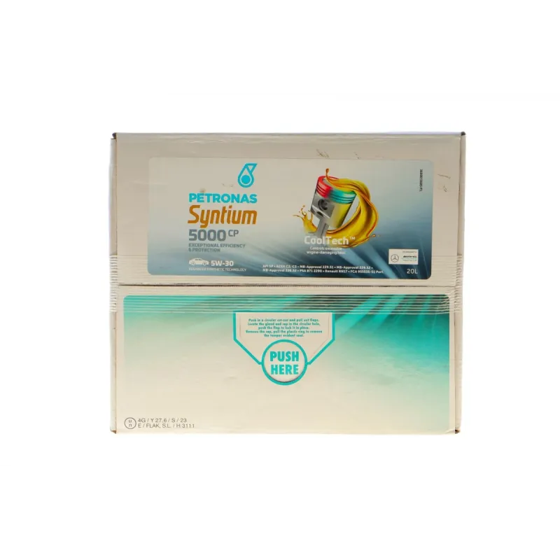 Олива 5W30 SYNTIUM 5000 CP (20L) (MB229.51/MB229.52/MB226.52/Renault RN17/PSA B71 2290) (з-на на 71233RY1EU)