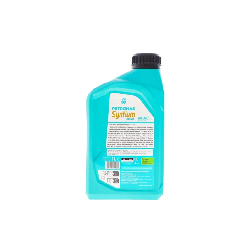 Олива 5W40 SYNTIUM PRIME AV (1L) (VW 505.00/505.01/MB 229.51/RN0700/RN0710)(API SN) (ACEA C3) заміна для 70179E18EU