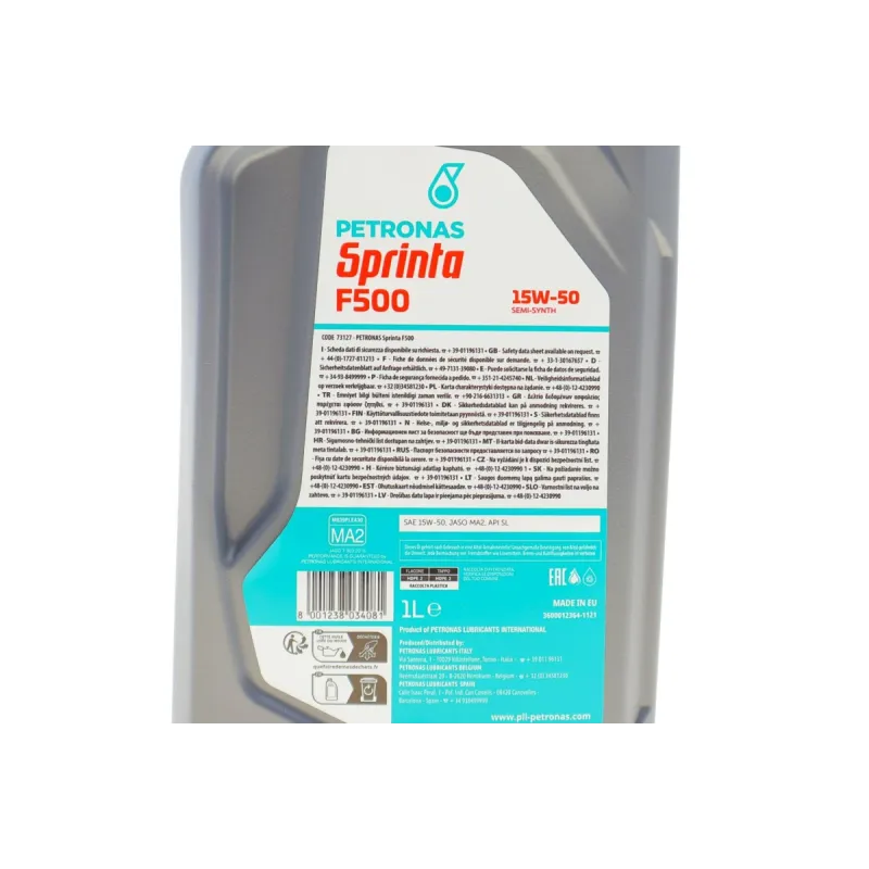Олива 15W50 SPRINTA F500 4T (1L) (API SL/JASO MA2)