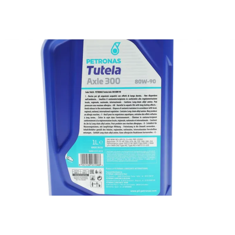 Трансмісійна олива PETRONAS TUTELA AXLE 300 80W90 (1L) 76630E15EU API GL-5