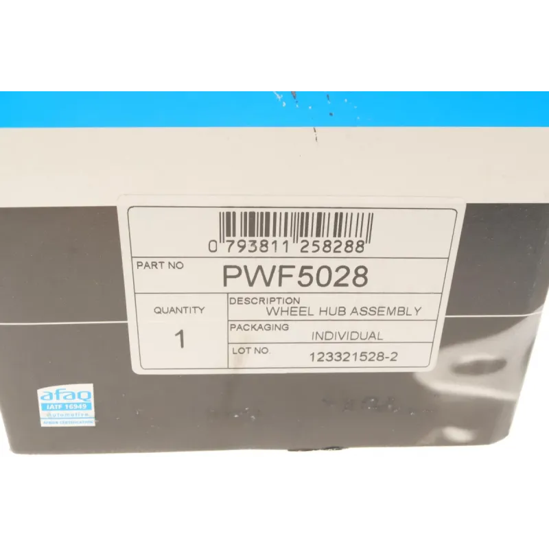 Маточина колеса передня PFI PWF5028 для Opel Combo, Corsa C, Meriva