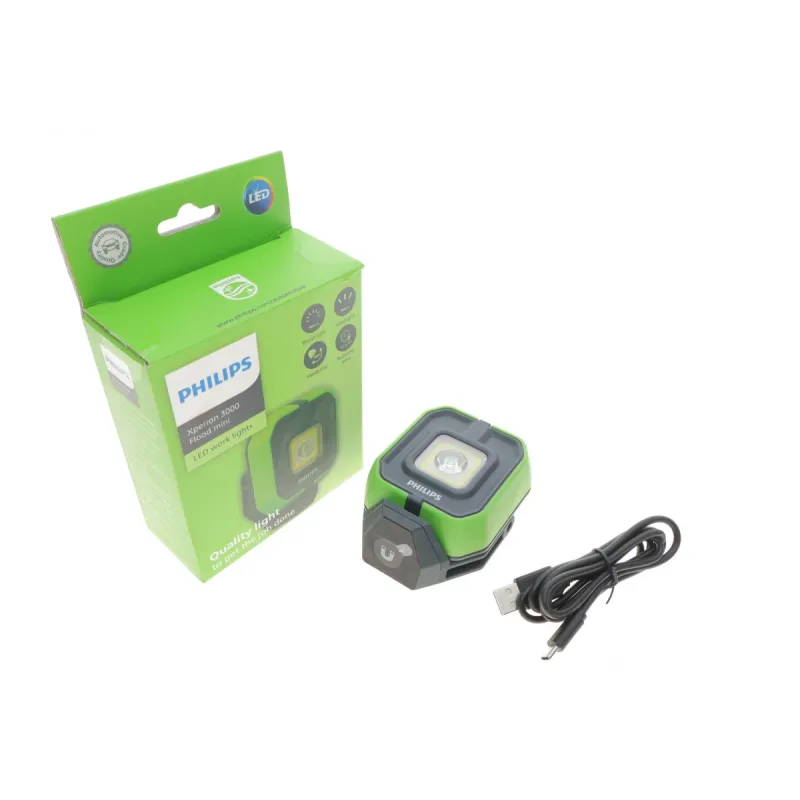 Ліхтарик-прожектор Xperion 3000 Flood Mini (6000K/режими 500lm/200lm/300lm/поворот 180°/гачок 180°/магніт)