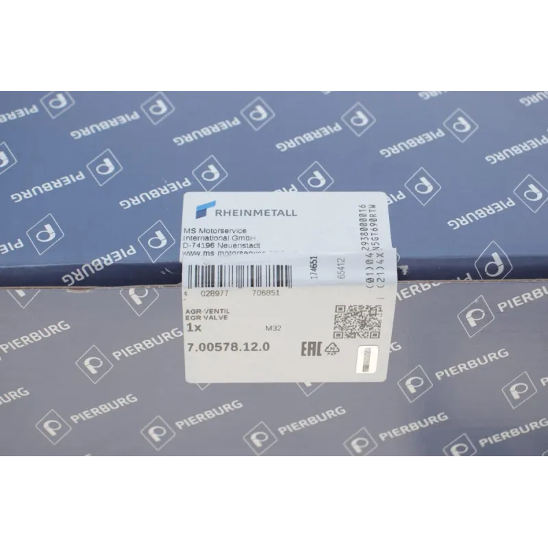 Клапан EGR PIERBURG 7.00578.12.0 для Land Rover Discovery/Freelander/Range Rover Evoque 2.2D 2006-