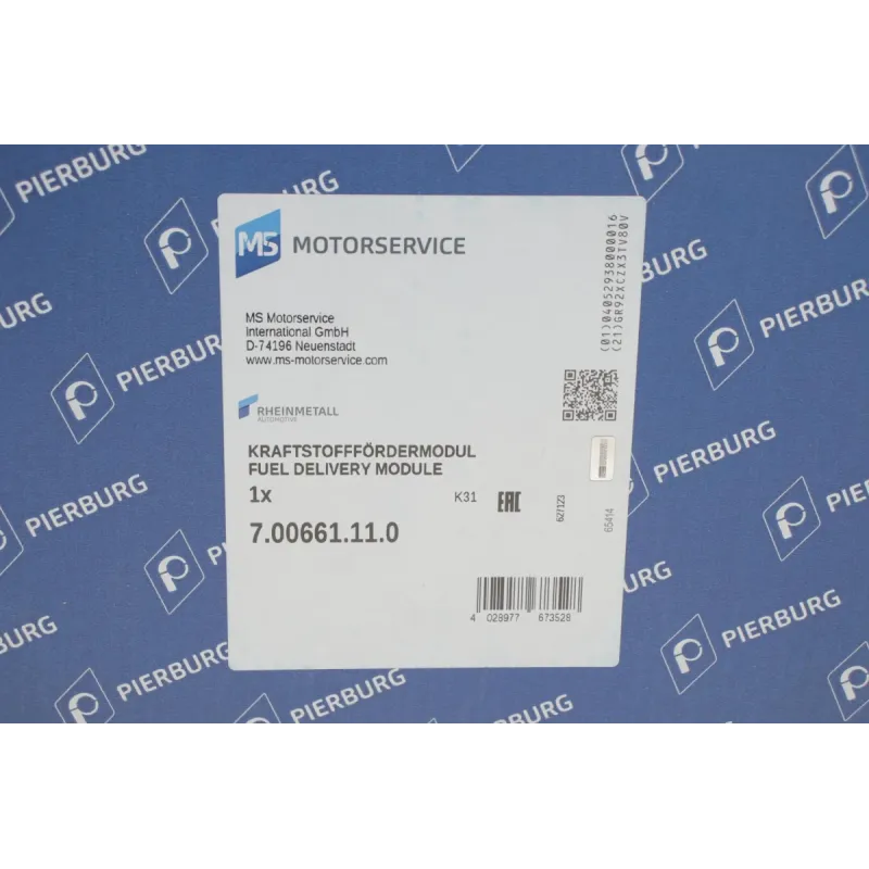 Насос паливний PIERBURG 7.00661.11.0 для Ford Fiesta, Fusion, Mazda 2 (137.5 мм)