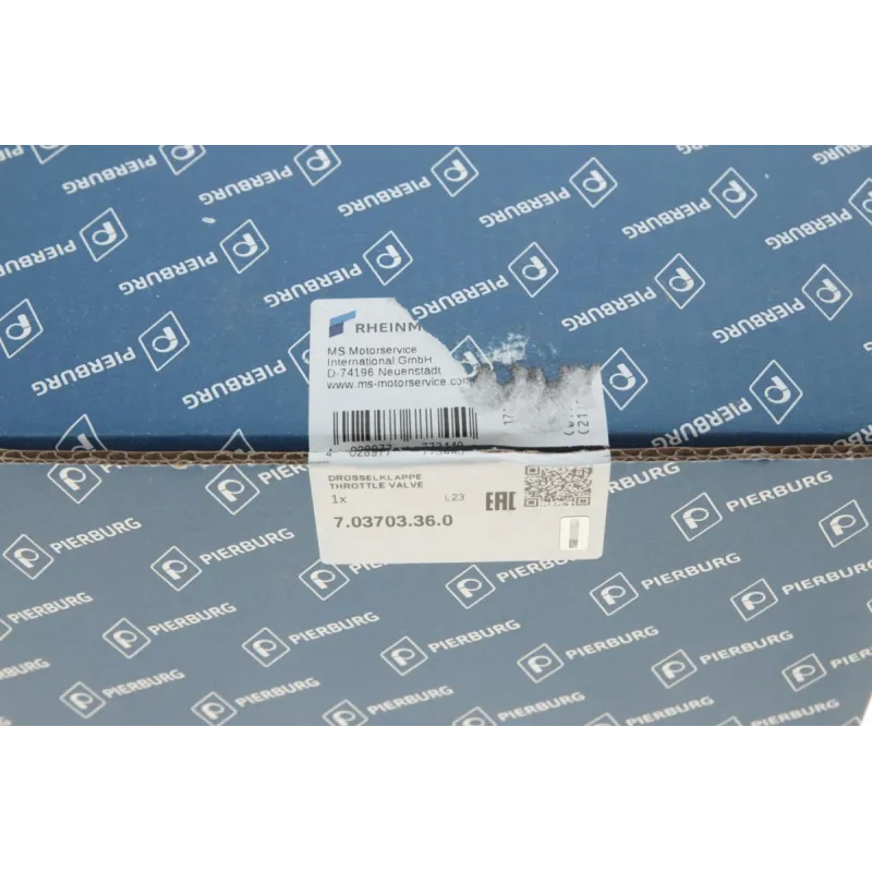 Заслонка дросельна PIERBURG 7.03703.36.0 для Skoda Octavia 1.6, VW Golf 1.4/1.6, діаметр 45 мм