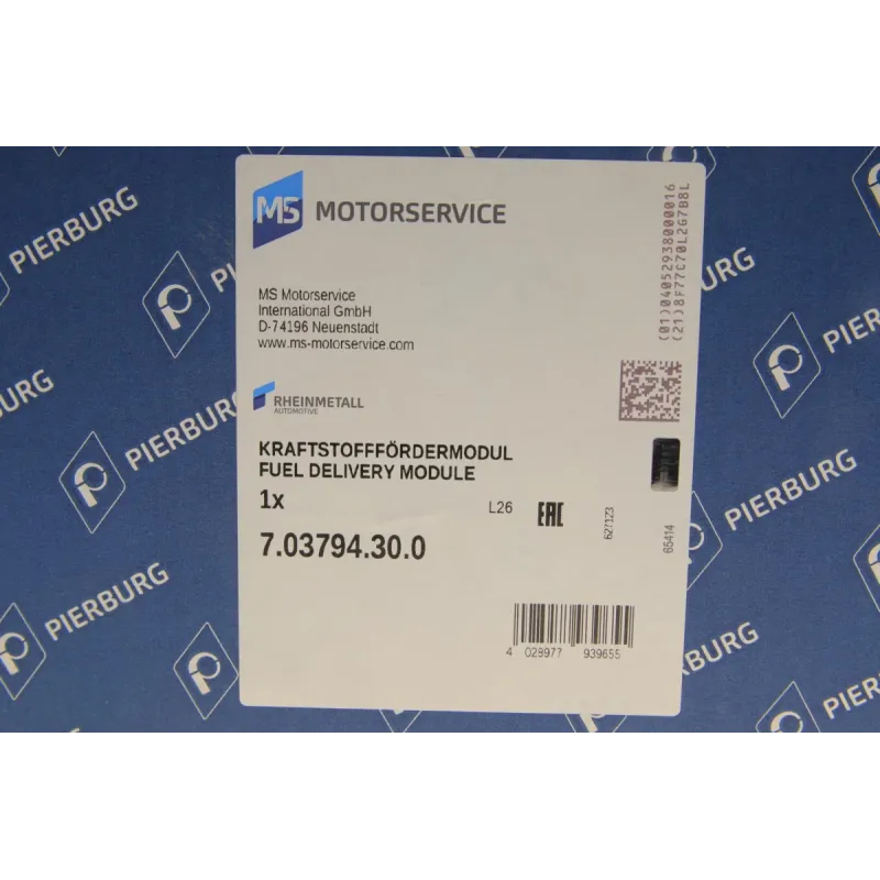 Насос паливний електричний PIERBURG 7.03794.30.0 для Ford Focus III, C-Max II 1.0-2.0 EcoBoost 12V