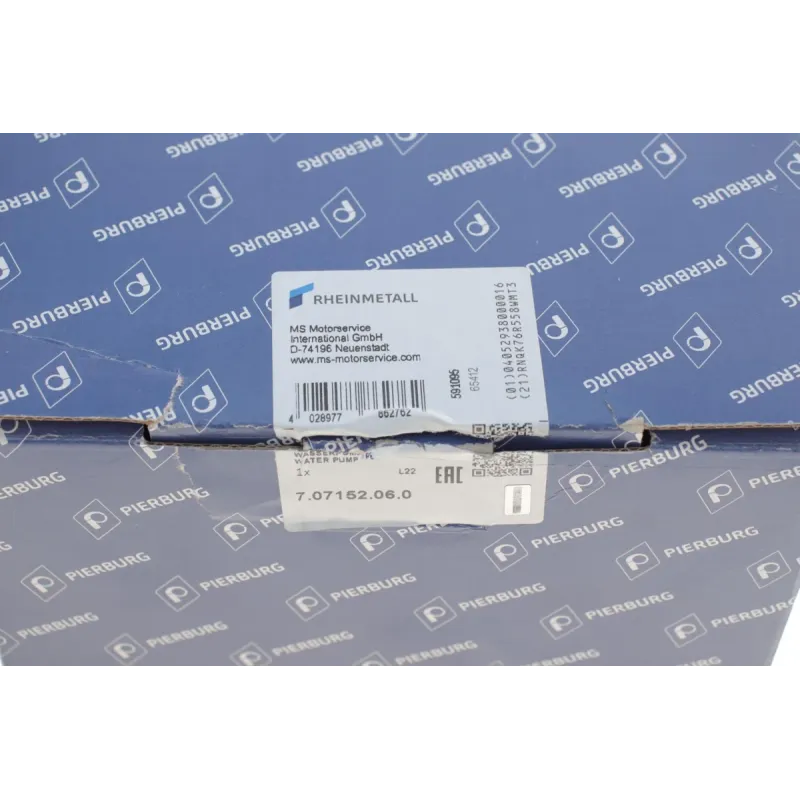 Помпа води PIERBURG 7.07152.06.0 для Mercedes-Benz C-Class W203/W204, E-Class W211/W212 1.8 2002-