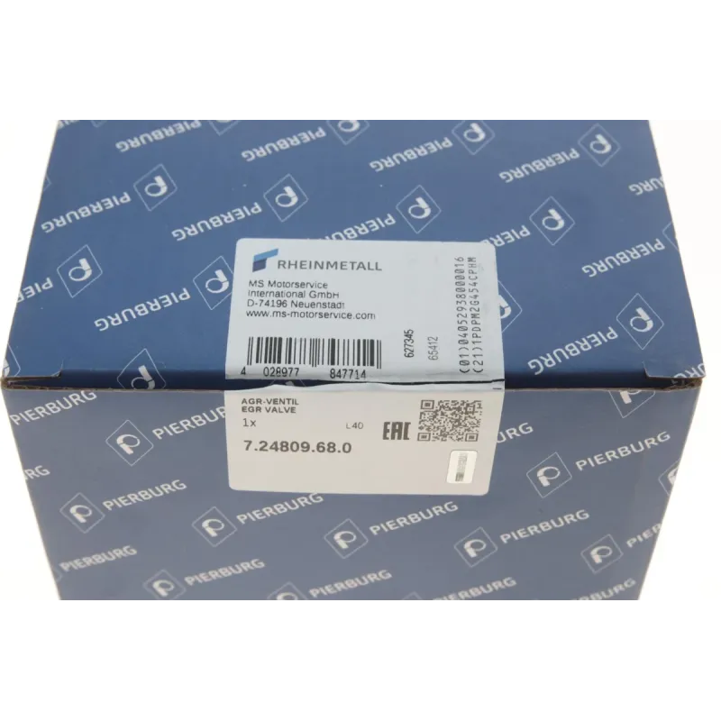Клапан EGR PIERBURG 7.24809.68.0 для Ford Focus II/Mondeo IV 2.0 TDCi, Peugeot Expert 2.0 HDi