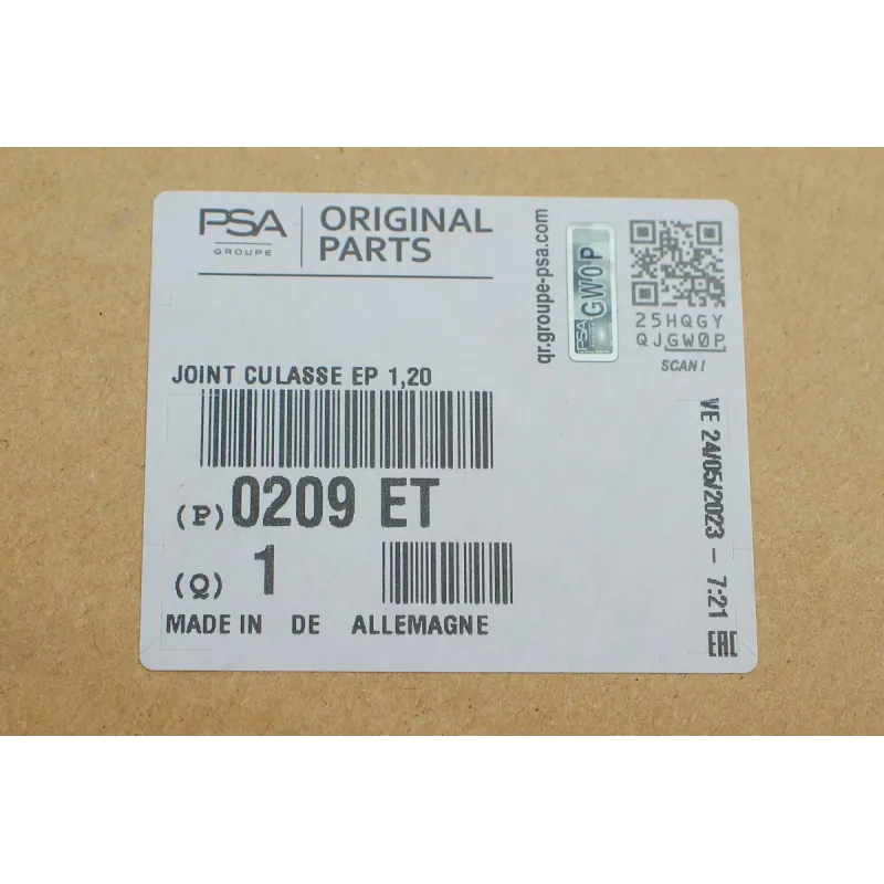 Прокладка ГБЦ PSA 0209.ET для Fiat Ducato, Citroen Jumper 2.2HDi 2006-, 1.20мм (3 отв)