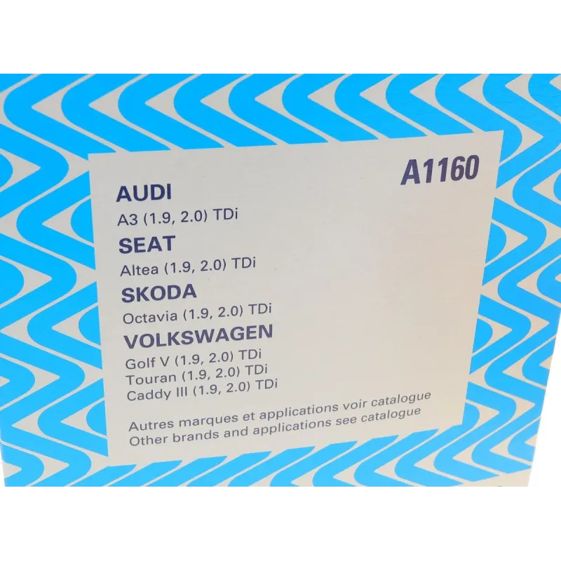 Фільтр повітряний PURFLUX A1160 для Volkswagen Caddy 1.9TDI 2003-2010, 345x135x70 мм