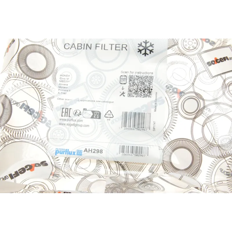 Фільтр салону Nissan X-trail 01-/ Murano 03-/ Infiniti EX 08-/ FX 03-