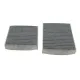 Фільтр салону вугільний PURFLUX AHC245-2 для Citroen C3/Peugeot 207/208 2009-, 155x158x32 мм