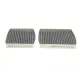 Фільтр салону вугільний PURFLUX AHC245-2 для Citroen C3/Peugeot 207/208 2009-, 155x158x32 мм