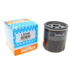 Фільтр масляний PURFLUX LS346 для Citroen Berlingo, Peugeot Partner 1.8/1.9D/1.4i/1.8i 1996-1999, 76x72x85 мм