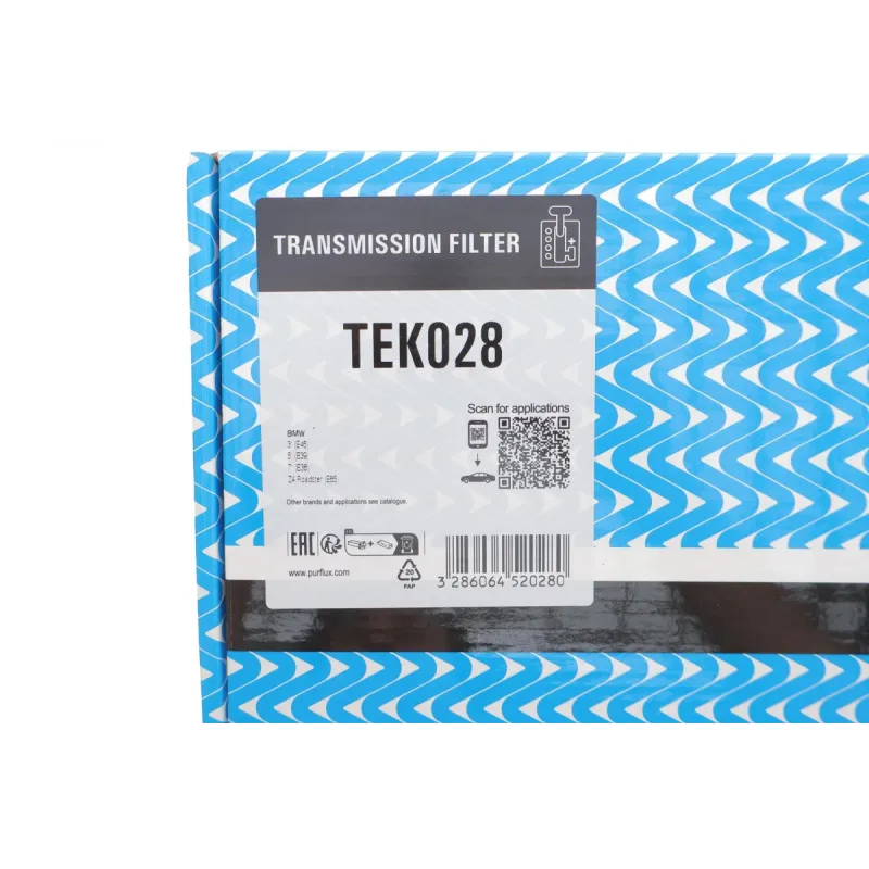 Фільтр АКПП PURFLUX TEK028 для BMW 3 (E46)/5 (E39)/7 (E38) 2.0-2.8 i 1998-2005 (з прокладкою)
