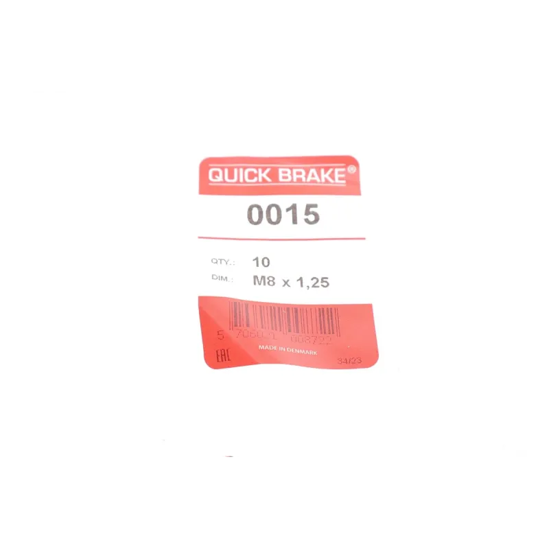 Штуцер прокачки гальм QUICK BRAKE 171-0015-10 (M8x1.25/9мм) для Alfa Romeo 147, 156, Fiat 500