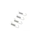 Комплект пружинок колодок ручника QUICK BRAKE 105-0010 для Mitsubishi Lancer X, Citroen C-Crosser, Jeep Compass