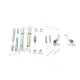 Комплект пружинок колодок ручника QUICK BRAKE 105-0045S для Hyundai Accent, Kia Rio (2005-2011)