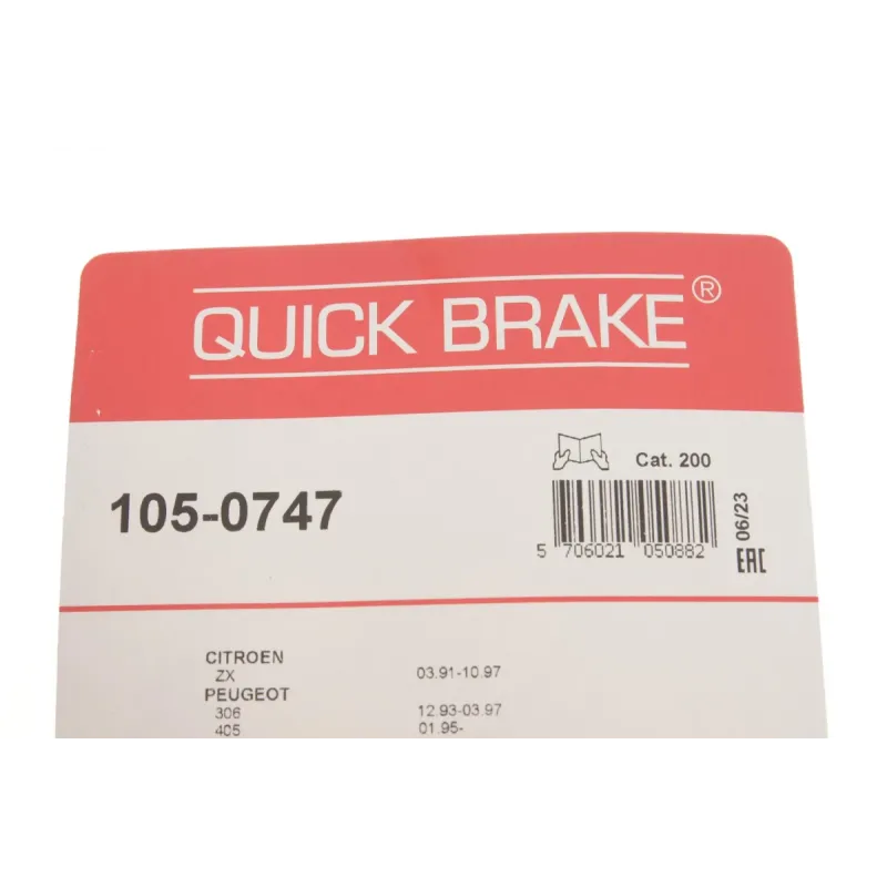 Комплект пружинок колодок ручника QUICK BRAKE 105-0747 для Nissan Kubistar, Peugeot 306/405