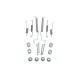Комплект пружинок колодок ручника Renault Clio II/Logan/Peugeot 206/3008 98-