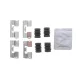 Планка супорта (заднього) прижимна (к-кт) Chevrolet Orlando/Opel Asra J 1.3-2.0CDTI 09- (Bosch)