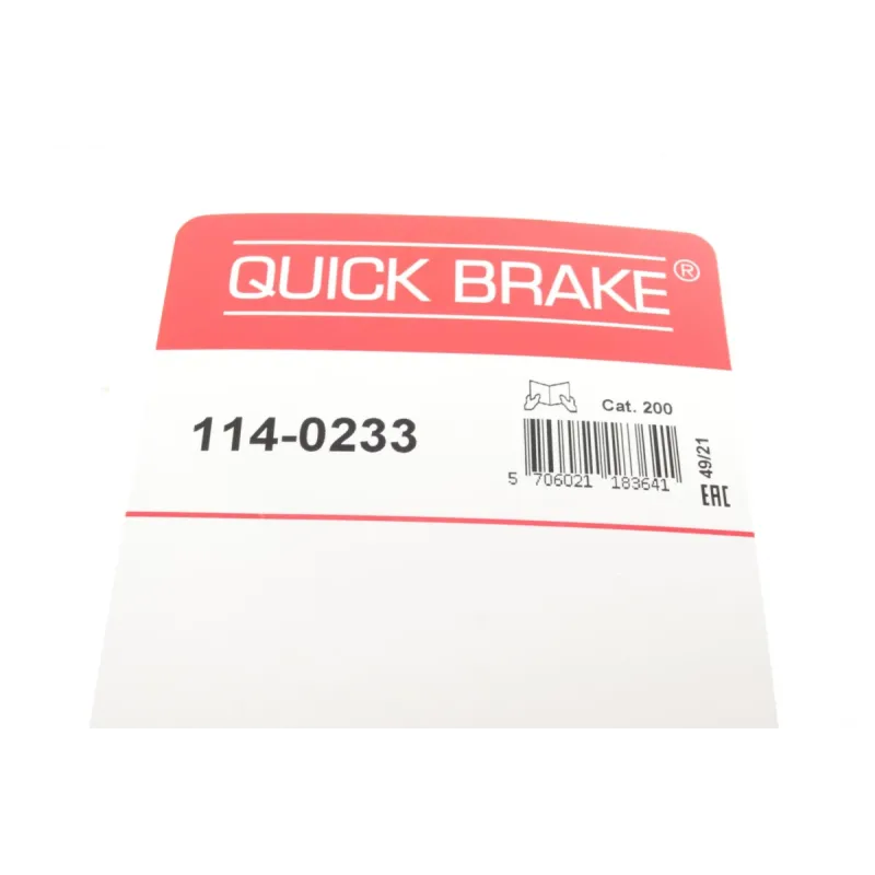 Ремкомплект супорта заднього QUICK BRAKE 114-0233 для Citroen Jumper, Fiat Ducato, діаметр 52 мм