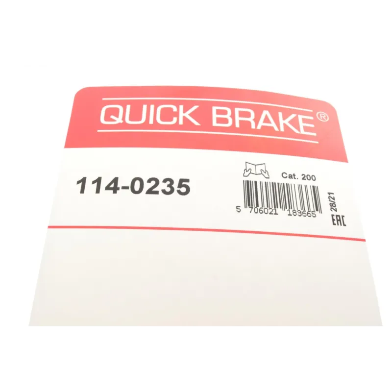 Ремкомплект супорта переднього QUICK BRAKE 114-0235 для Mitsubishi Colt/Lancer 83-03 (d=54mm)
