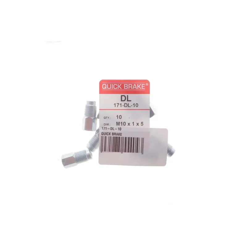 З'єднувач гальмівної трубки QUICK BRAKE 171-DL-10 (к-кт 10шт) M10x1/10x23/d=5.0