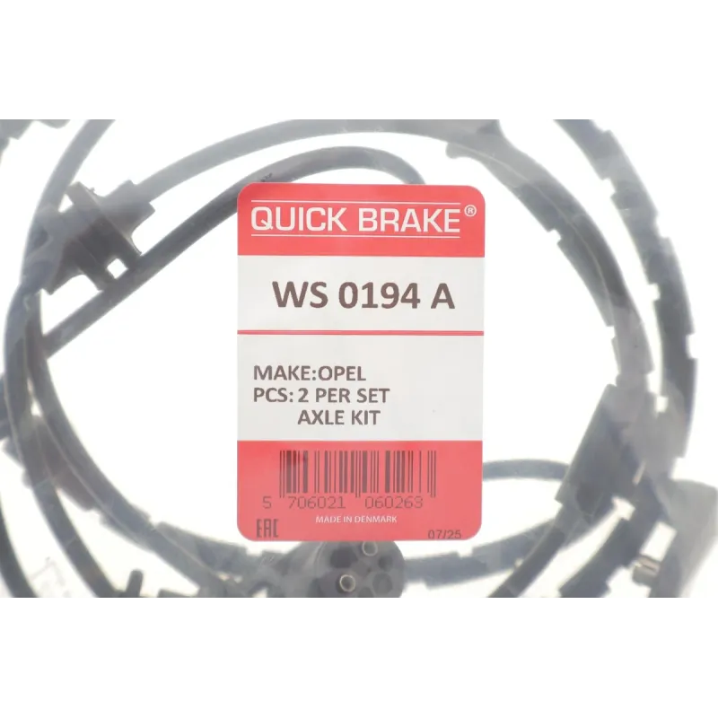 Датчик зносу гальмівних колодок (передніх) Opel Astra G/Zafira A 1.2-2.2D 98-09 (L=725mm)