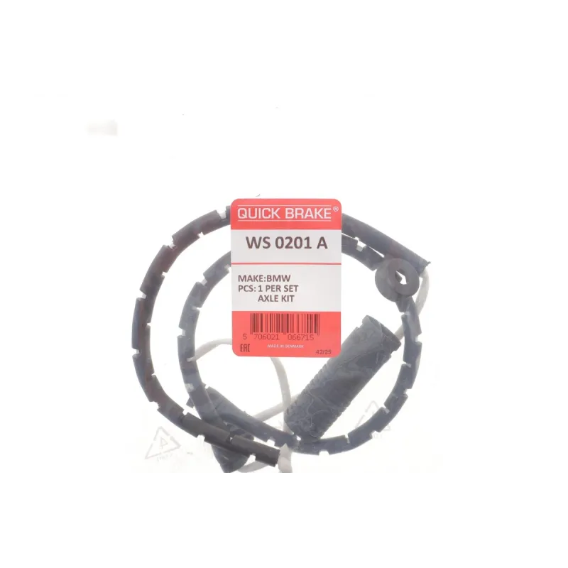 Датчик зносу гальмівних колодок передній QUICK BRAKE WS 0201 A для BMW X5 E53 2000-2006 (800мм)