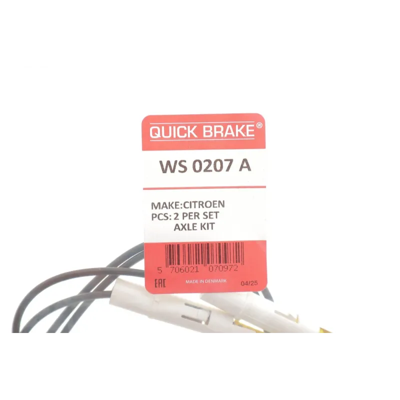 Датчик зносу гальмівних колодок передній QUICK BRAKE WS 0207 A для Citroen C5 2001-2004 (L=410мм)