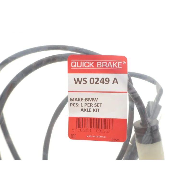 Датчик зносу задніх гальмівних колодок QUICK BRAKE WS 0249 A для BMW 5 Touring (E61) 2004-2010