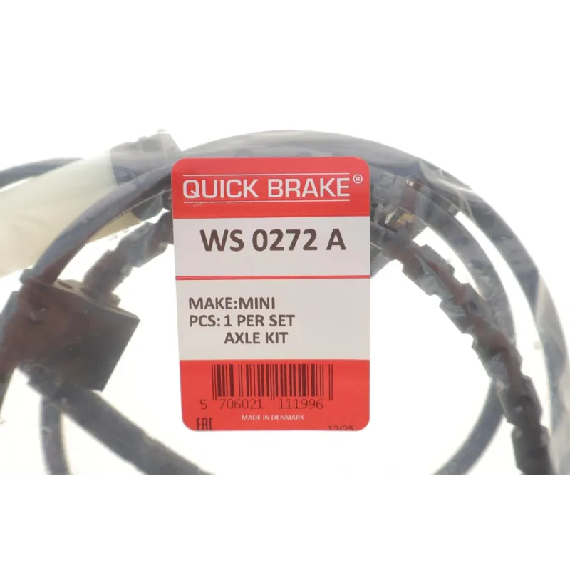 Датчик зносу задніх гальмівних колодок QUICK BRAKE WS 0272 A для Mini Cooper S R56 2006-н.в. (L=1145мм)