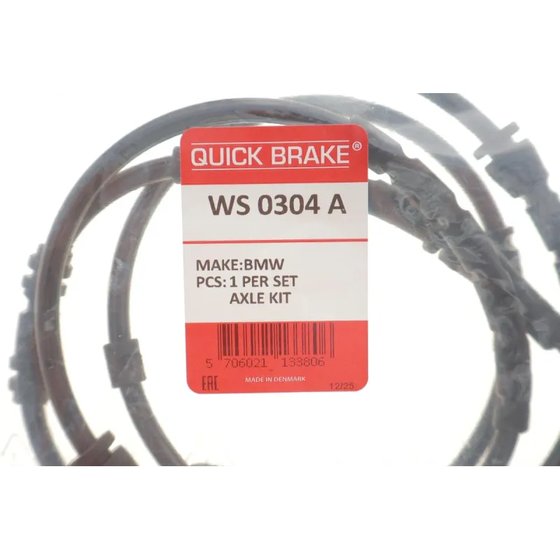 Датчик зносу гальмівних колодок задній QUICK BRAKE WS 0304 A для BMW X3 (F25) X4 (F26)