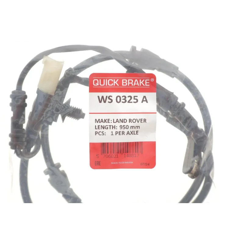 Датчик зносу гальмівних колодок задній QUICK BRAKE WS 0325 A для Land Rover Range Rover IV L405 2012-