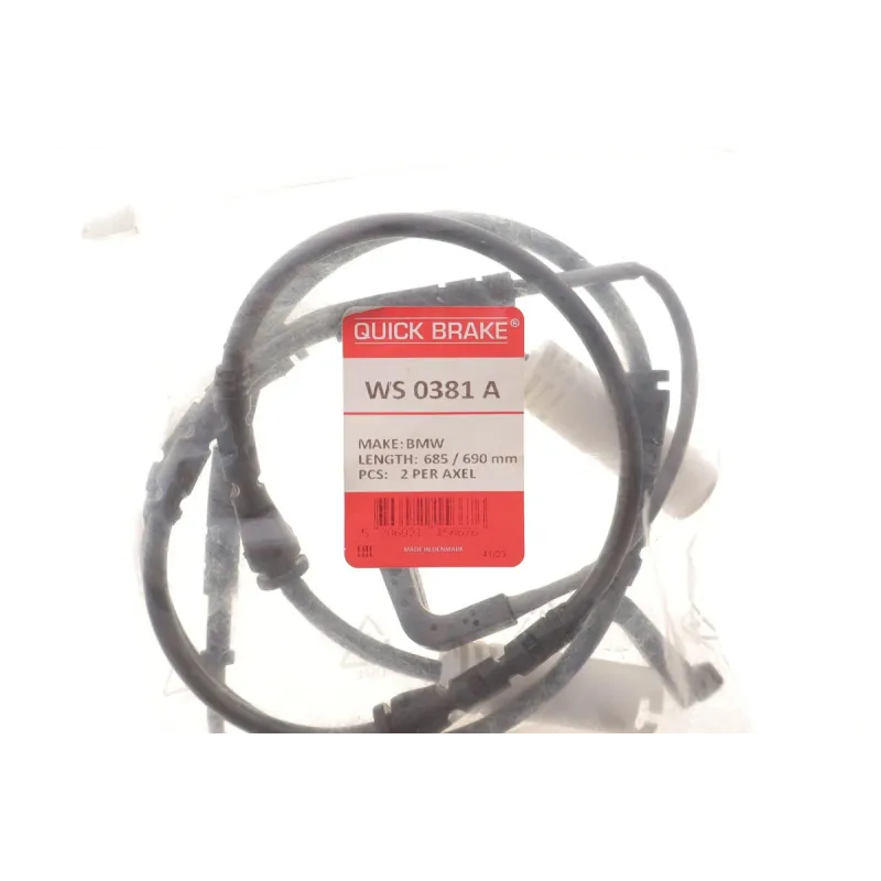 Датчик зносу гальмівних колодок передній QUICK BRAKE WS 0381 A для BMW 3 (E90/E92/E93) 2007-2013