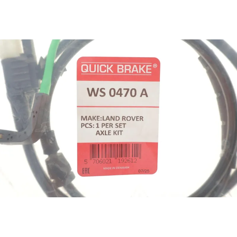 Датчик зносу гальмівних колодок передній QUICK BRAKE WS 0470 A для Land Rover Range Rover Evoque L551 2018-, Jaguar E-Pace X540 2017- (1057 мм)