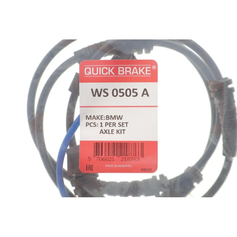 Датчик зносу гальмівних колодок задній QUICK BRAKE WS 0505 A для BMW 5 G60/G90/G68 2023-, 7 G70 2022- (1003 мм)