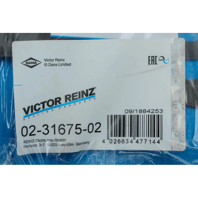 Комплект прокладок верхній REINZ 02-31675-02 для Renault Megane III, Scenic III 1.6 16V K4M
