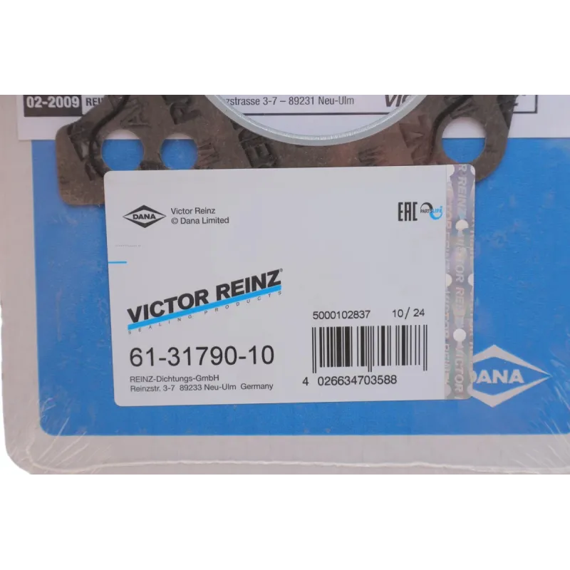 Прокладка ГБЦ Fiat Uno/Panda/Punto/Seicento 1.0-1.1 93-10, Ø72,00mm, 1,65mm
