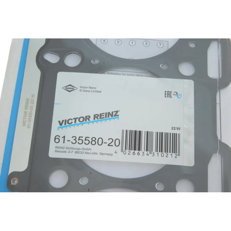 Прокладка ГБЦ REINZ 61-35580-20 для Fiat Doblo 1.9D 2001-, Ø83мм, 1.02мм, 2 мітки