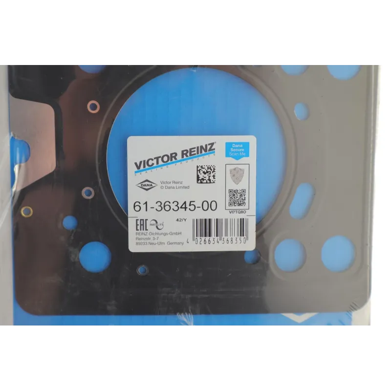 Прокладка ГБЦ REINZ 61-36345-00 для Renault Kangoo 1.5dCi K9K, Nissan Almera N16, товщина 0.6 мм