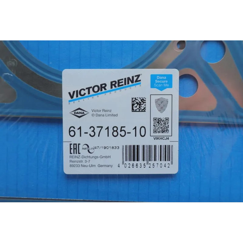 Прокладка ГБЦ REINZ 61-37185-10 для Mercedes-Benz C-Class W203/W204, E-Class W211/W212 1.8i 0.85 мм