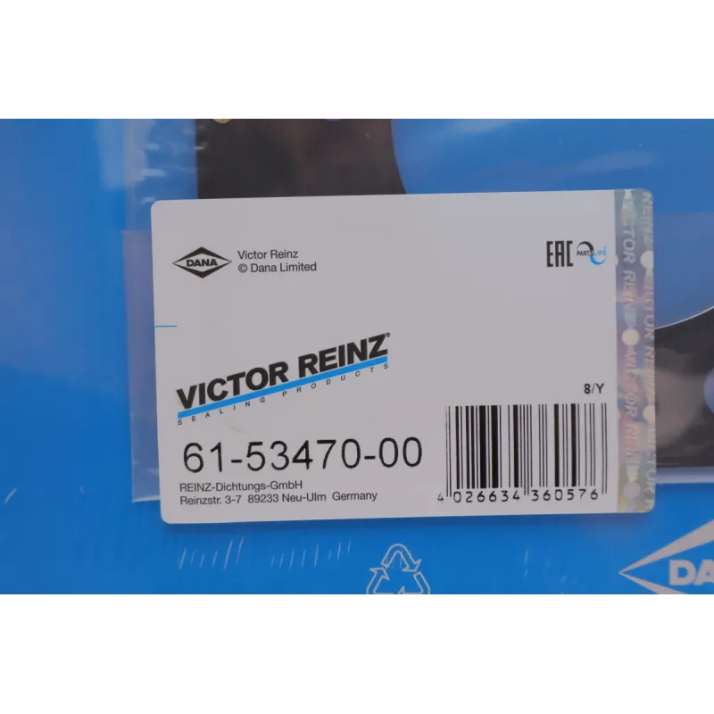 Прокладка ГБЦ REINZ 61-53470-00 для Mazda 6 (GG) 2.0 DI 2002-2007, Ø87,5мм