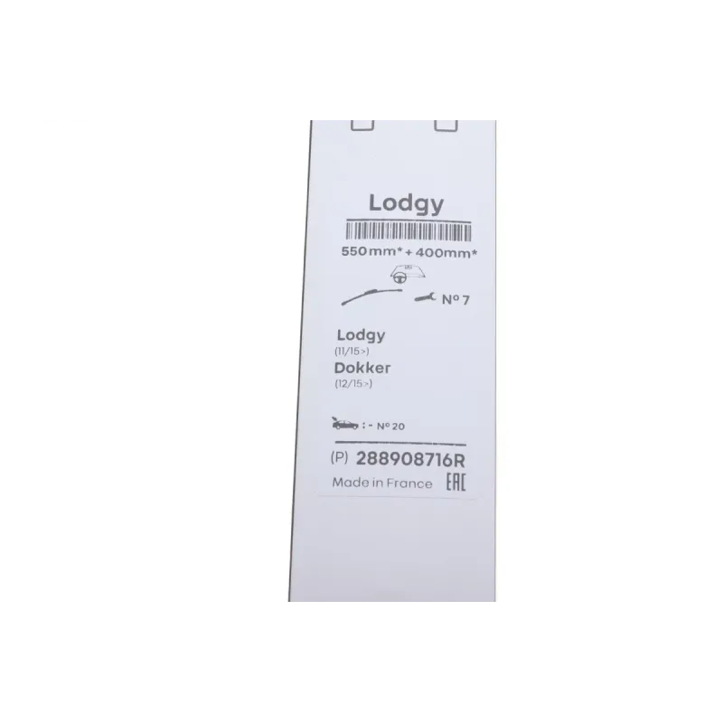 Щітки склоочисника передні RENAULT 288908716R для Dacia Dokker, Lodgy 550/400мм